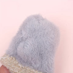 Winter Warm Cartoon Knitted Gloves