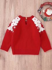 Christmas Baby Sweater Kids Pullover Top Long Sleeve