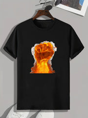 Golden Fist Men's Graphic T-shirt Casual Tee for Summer