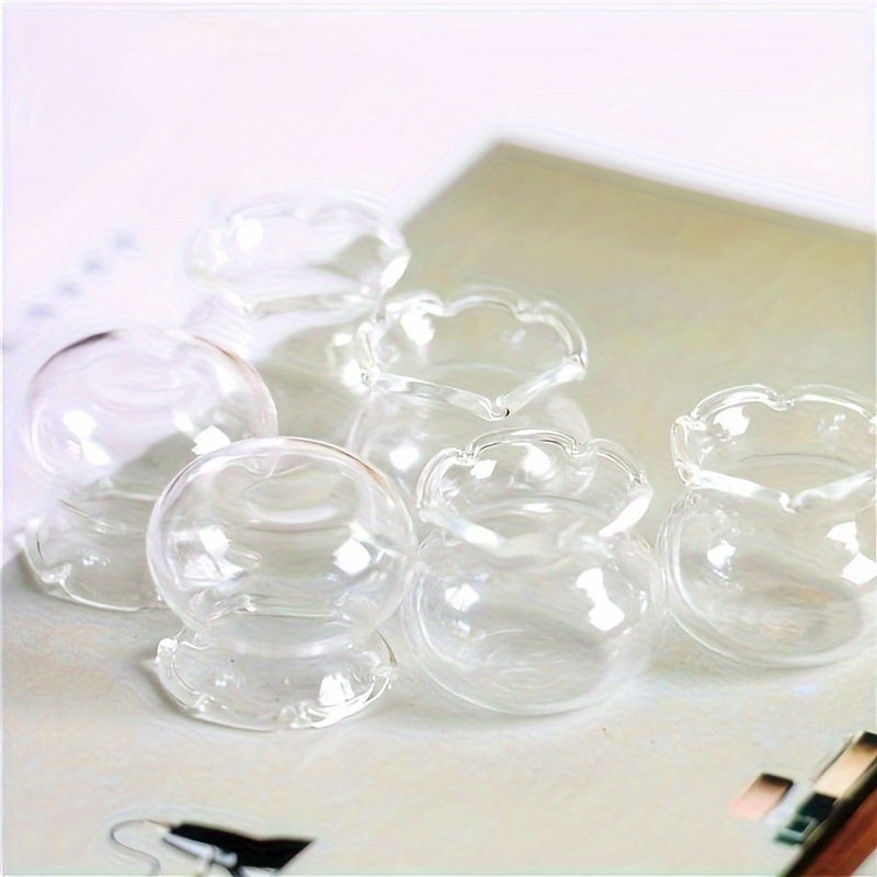 6pcs Dollhouse Food Ornaments Mini Glass Cylinder DIY Micro Landscape