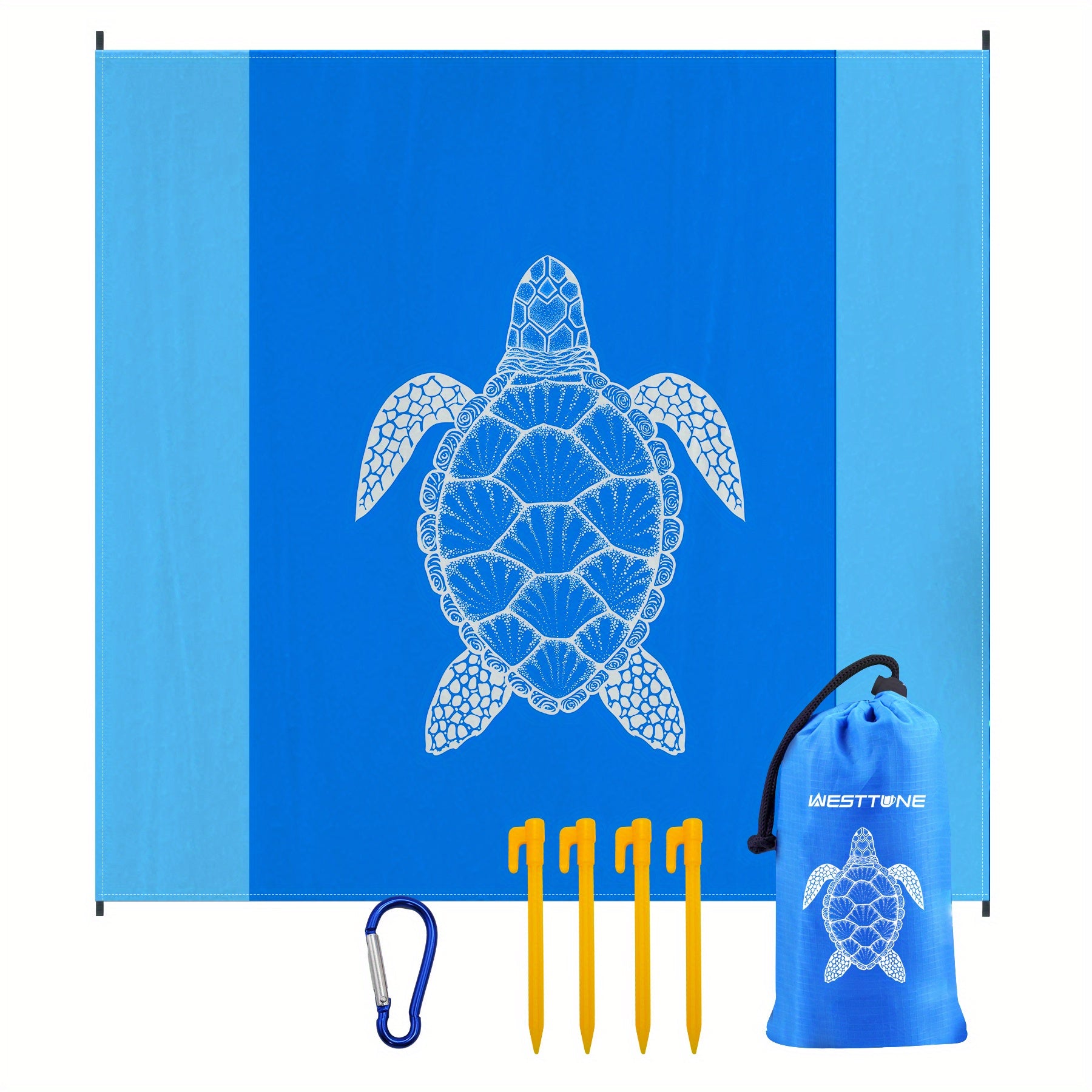 Waterproof Foldable Beach Mat Plaid Outdoor Camping