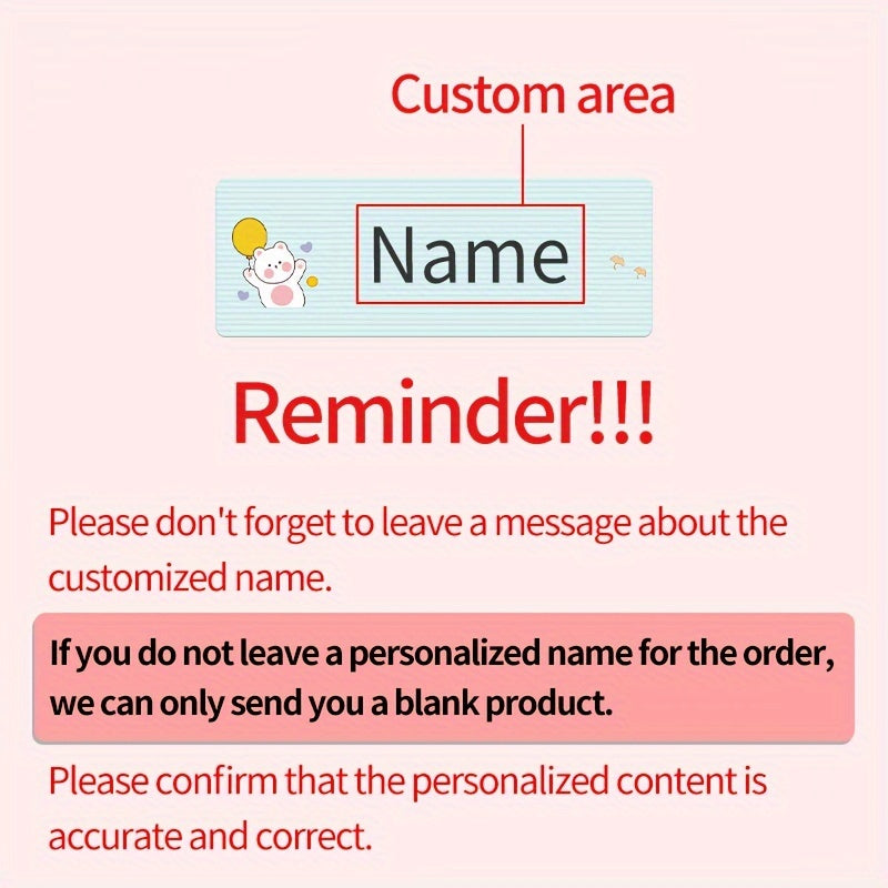 Customized High Name Stickers, Waterproof, Non-fading, Easy to Mark Items