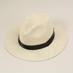 Men's Outdoor Seaside Sunscreen Jazz Straw Hat Beach Hat