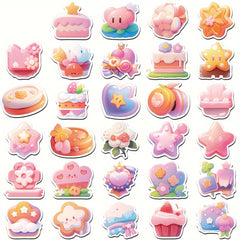56pcs Cartoon Waterproof Stickers for Journals, Phone Cases, Water Bottles