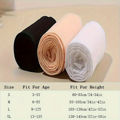 3 Pairs Girl's Ballet Tights Knitted Nylon Soft Dance Pants