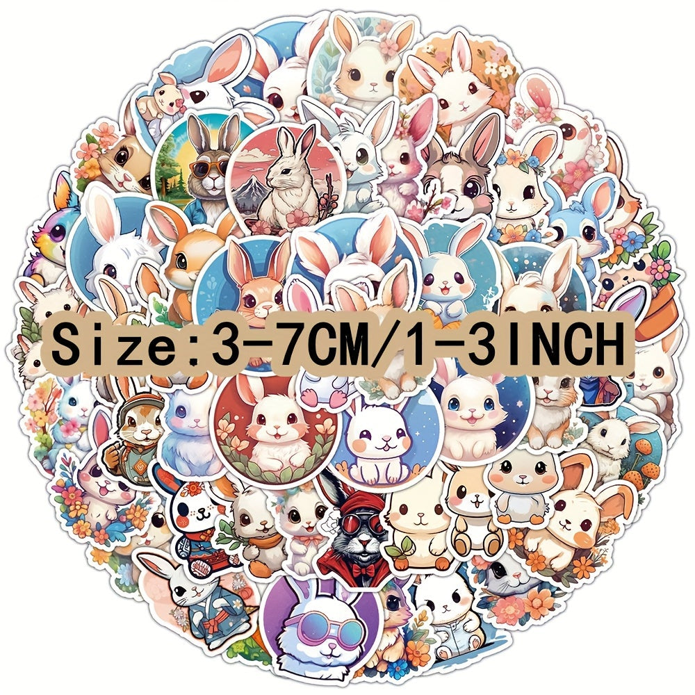 50pcs Rabbit Series Graffiti Stickers for Laptop Helmet Desktop Water Cup