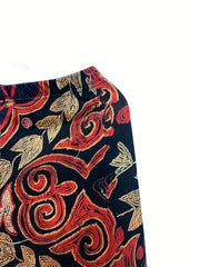 Floral Print High Waist Leggings Women's Clothing