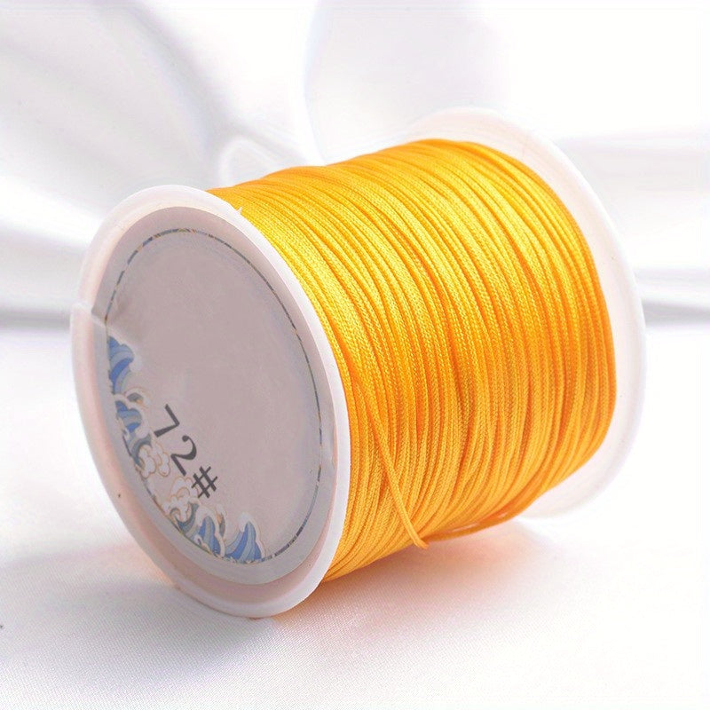 Colorful Beaded Rope Bracelet Line Beading Cord 0.8mm 50 Yards