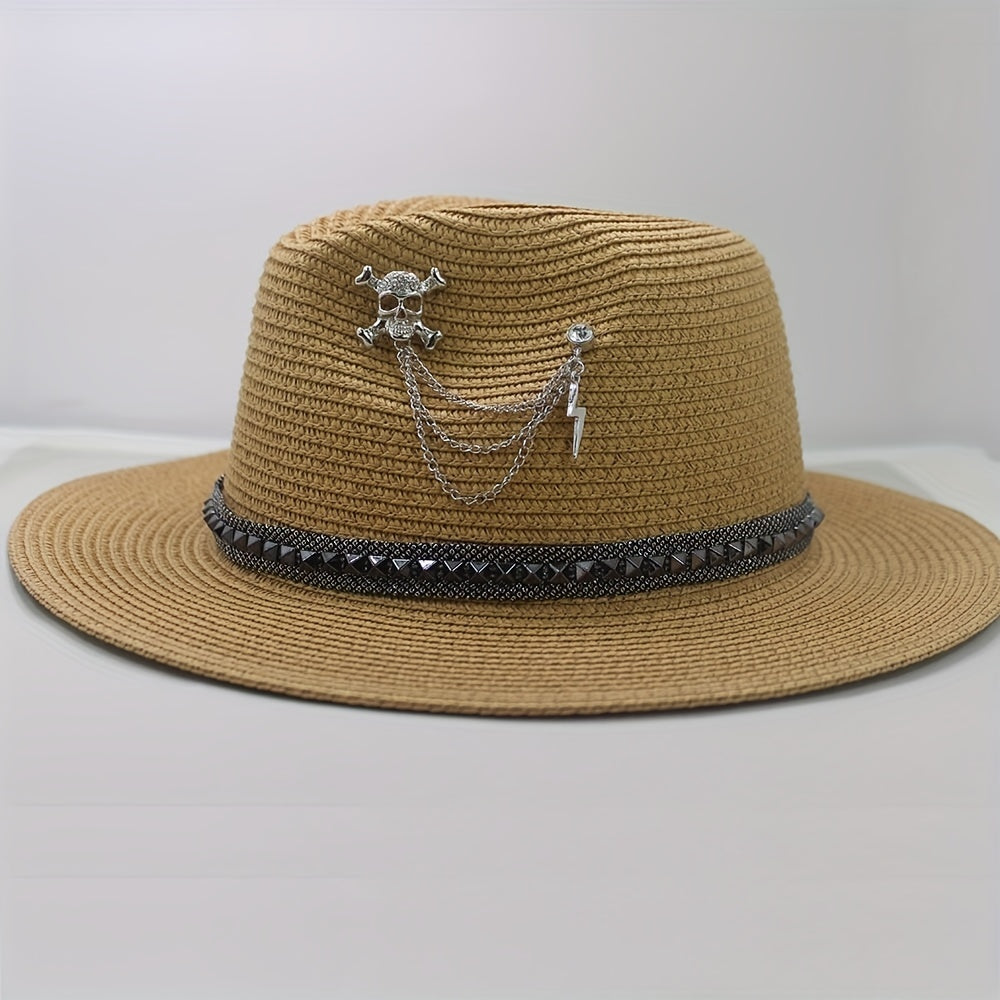 Punk Skull Sun Hat for Men and Women