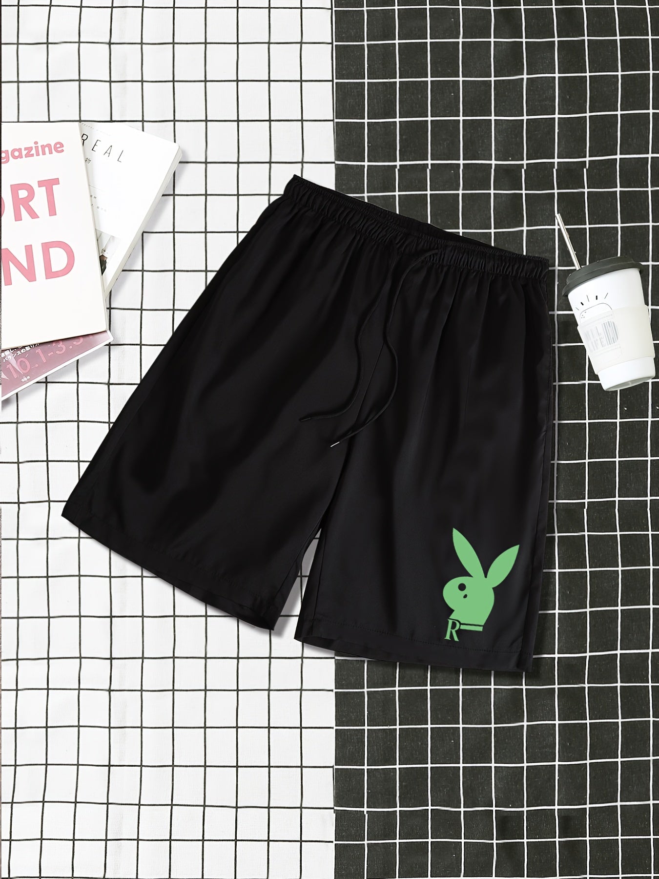 Men's Casual Elastic Waist Drawstring Shorts
