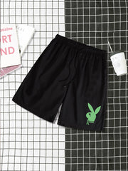 Men's Casual Elastic Waist Drawstring Shorts