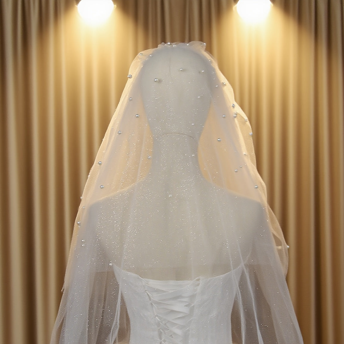 Classic Pearl Bridal Veil Vintage Style Hand Wash Wedding Accessory for Brides