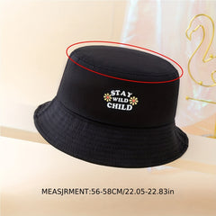 Stay Wild Child Fisherman Hat for Going Out