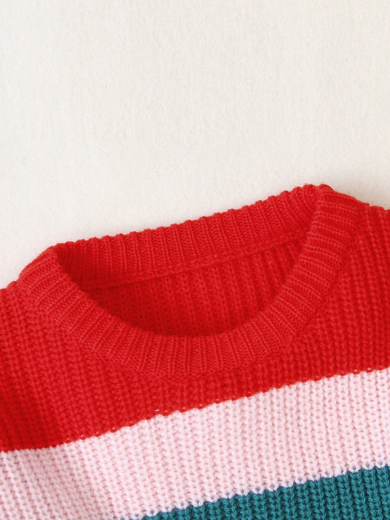 Rainbow Knitted Sweater for Winter Days