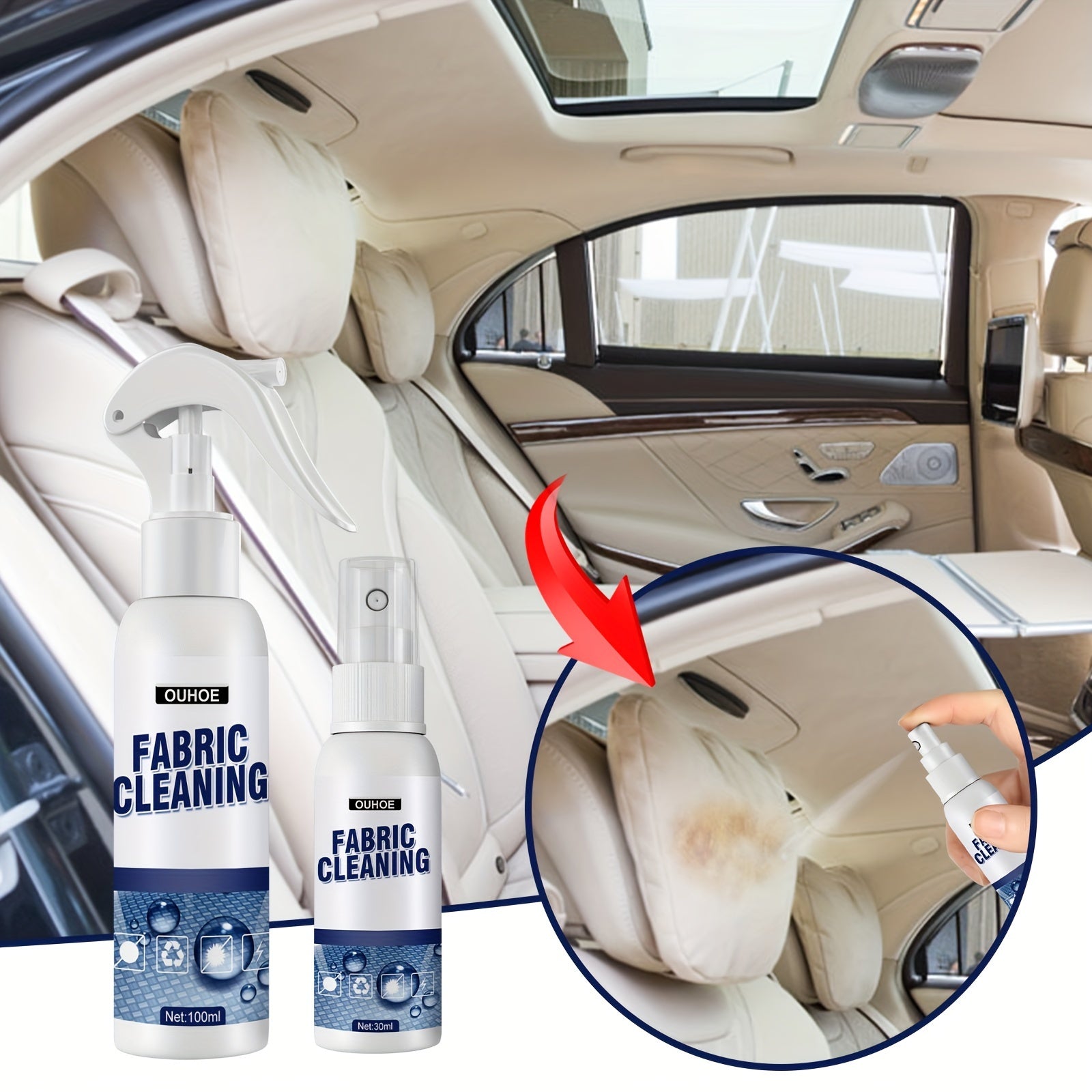 Fabric Cleaning Spray Car Interior Canopy Cleaner