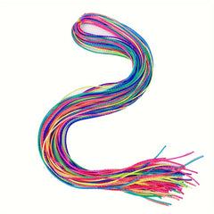 10pcs Colorful Hair Ties Woven Hair Styling Accessories For Kids