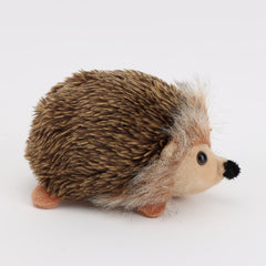 Soft Hedgehog Stuffed Animal Plush Doll Brown & Fur Nose & Eyes