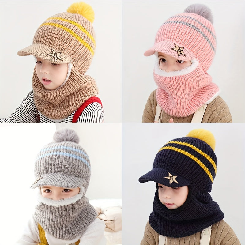 Kids Knitted Hat with Ear Protection