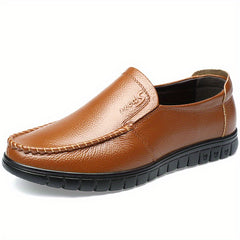 Men's Comfy Moc Toe Loafer Shoes Slip On Non-slip Shoes