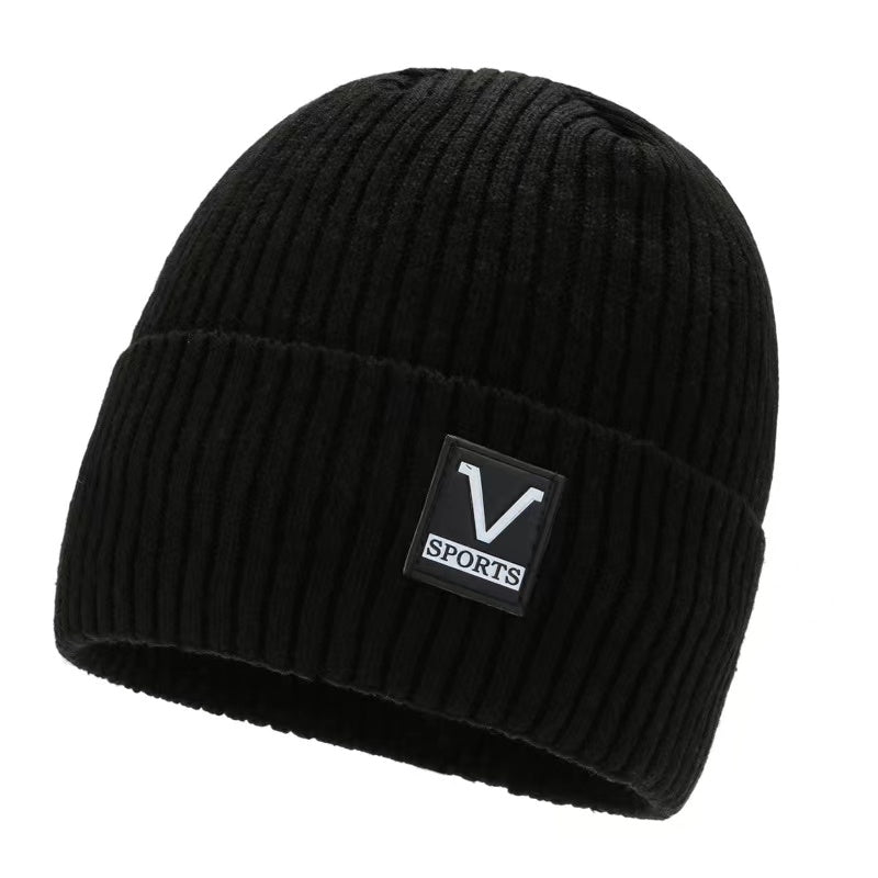 Street Fleece Thickened Knitted Hat Beanie