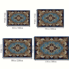Boho Anti Fatigue Kitchen Rugs Vintage Absorbent Non Slip Rugs