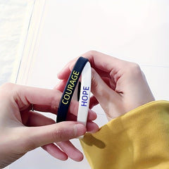 3pcs Inspirational Rubber Silicone Bracelet
