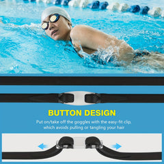 Oribox Dynamics Swim Goggles Anti Fog Clear No Leaking Swimming Goggles