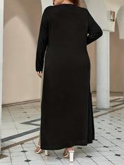 Colorblock V-Neck Maxi Dress