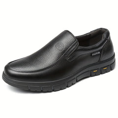 Men's Leather Loafer Shoes Padded Collar Non Slip Slip On Shoes Spring Summer