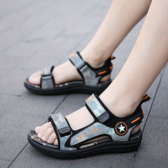 Boys Open Toe Sandals Lightweight Breathable Summer Beach Shoes