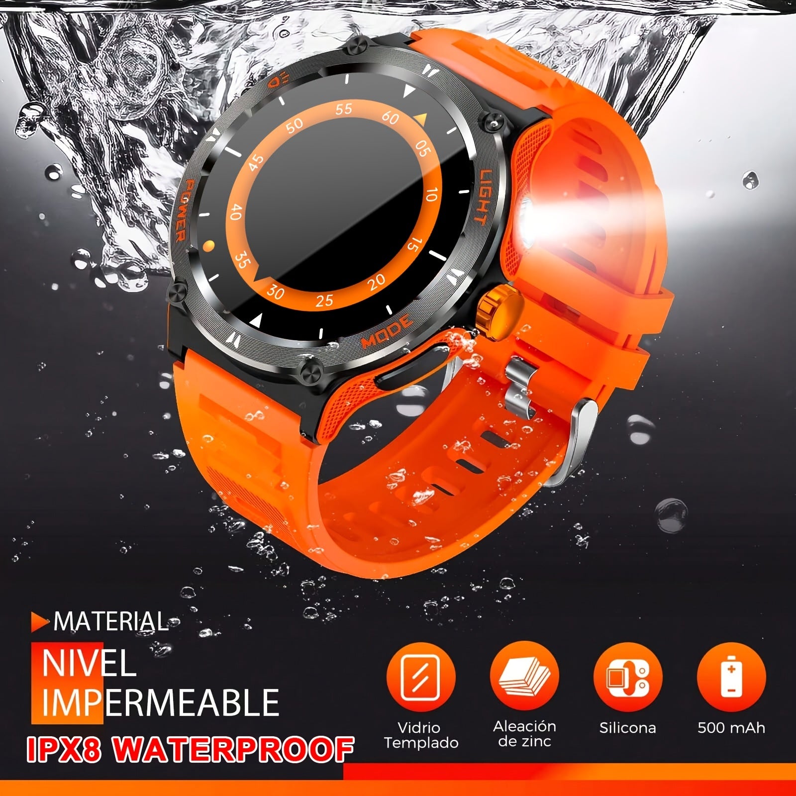 Synwoo Hybrid Smart Watch 3 Full Touch Screen IPX8 Waterproof Voice Control
