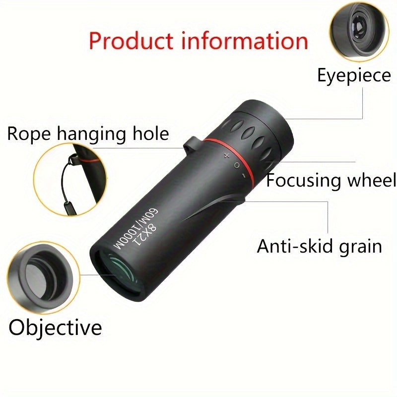 30x25 Monocular Telescope HD Mini Portable for Wildlife Observation Camping