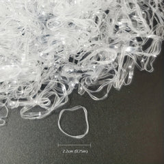 500pcs Clear Elastic Hair Rubber Bands Soft Elastic Bands For Kids