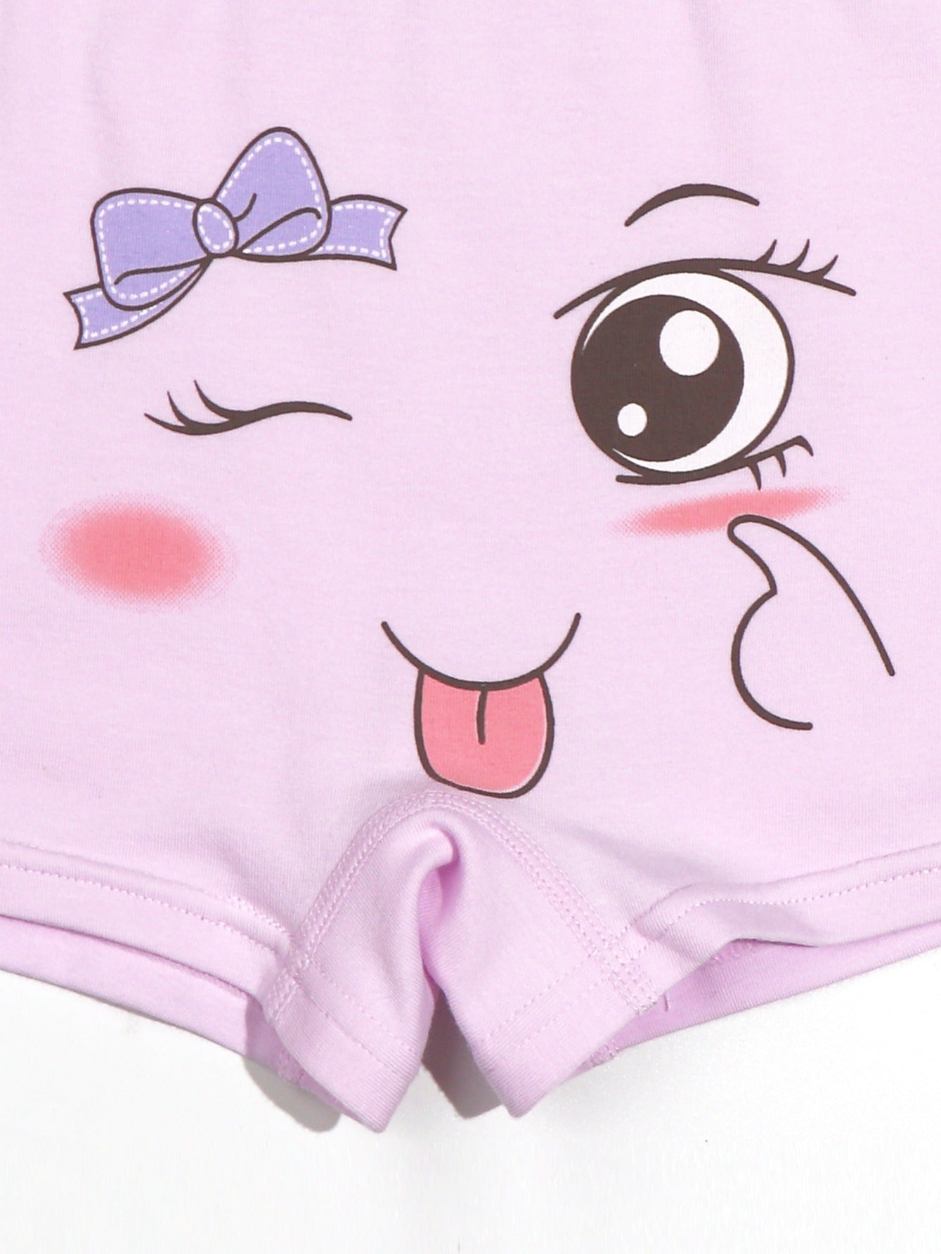 5pcs Girls Boyshorts Panties with Cartoon Graphic Underwear Set