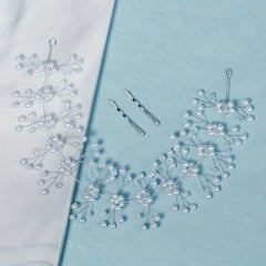 Crystal & Faux Pearl Hair Band Bridal Wedding Headwear