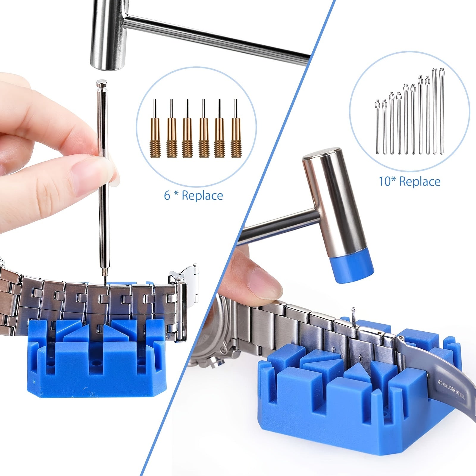 Watch Band Tool Kit for Strap Adjustment and Replacement with Link Removal Tool