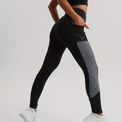 Soft Yoga Sports Leggings High Waist Mesh Pocket Women's Activewear
