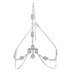Rhinestone Chain Head Piece Headband Bridal Hair Accessories