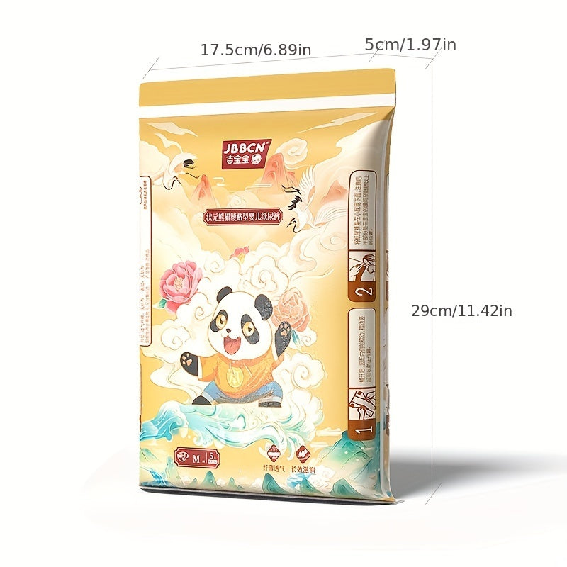 5 Pack Panda Diapers Soft & Absorbent Lightweight & Breathable