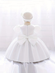 Gorgeous Birthday Wedding Baptism Gown Dress Fairy Girls V Neck Tutu Dress