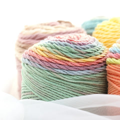 Rainbow Cotton Yarn Thread DIY Knitting Milk Cotton Yarn
