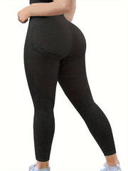 High Waist Seamless Yoga Pants Tummy Control Butt Lifting Slimming Yoga Leggings