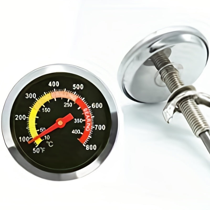 BBQ Charcoal Grill Smoker Temperature Gauge Pit Barbecue Thermometer Fahrenheit
