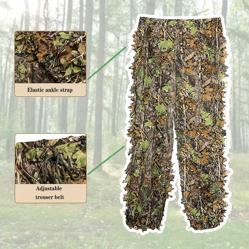 Lightweight 3D Leafy Camouflage Set Outdoor Camouflage Ghillie Suit