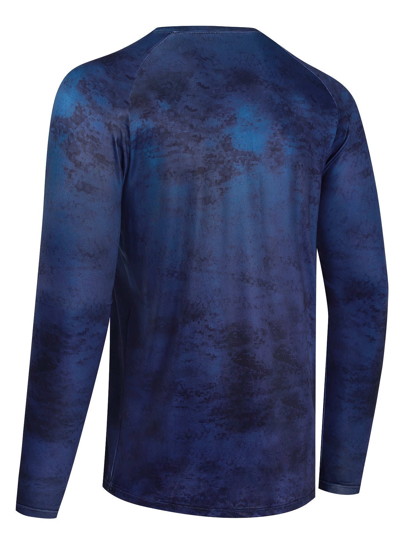 Men's Tie Dye Long Sleeve Motorcycle T-shirt