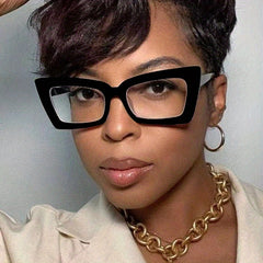 Clear Lens Glasses Cat Eye Eyeglasses Anti Light Eyewear