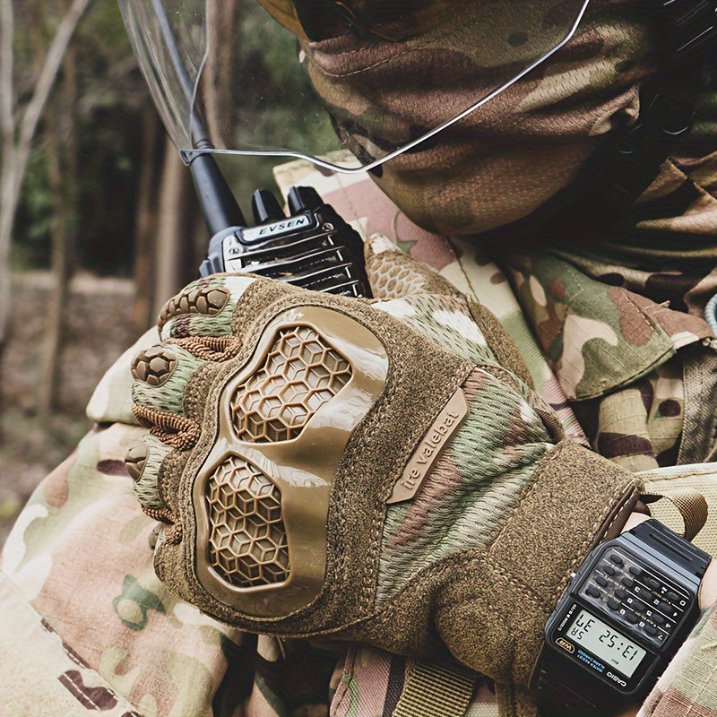 Paris Hard Knuckle Gloves Touch Screen Airsoft Cycling Motorcycle Riding Gloves