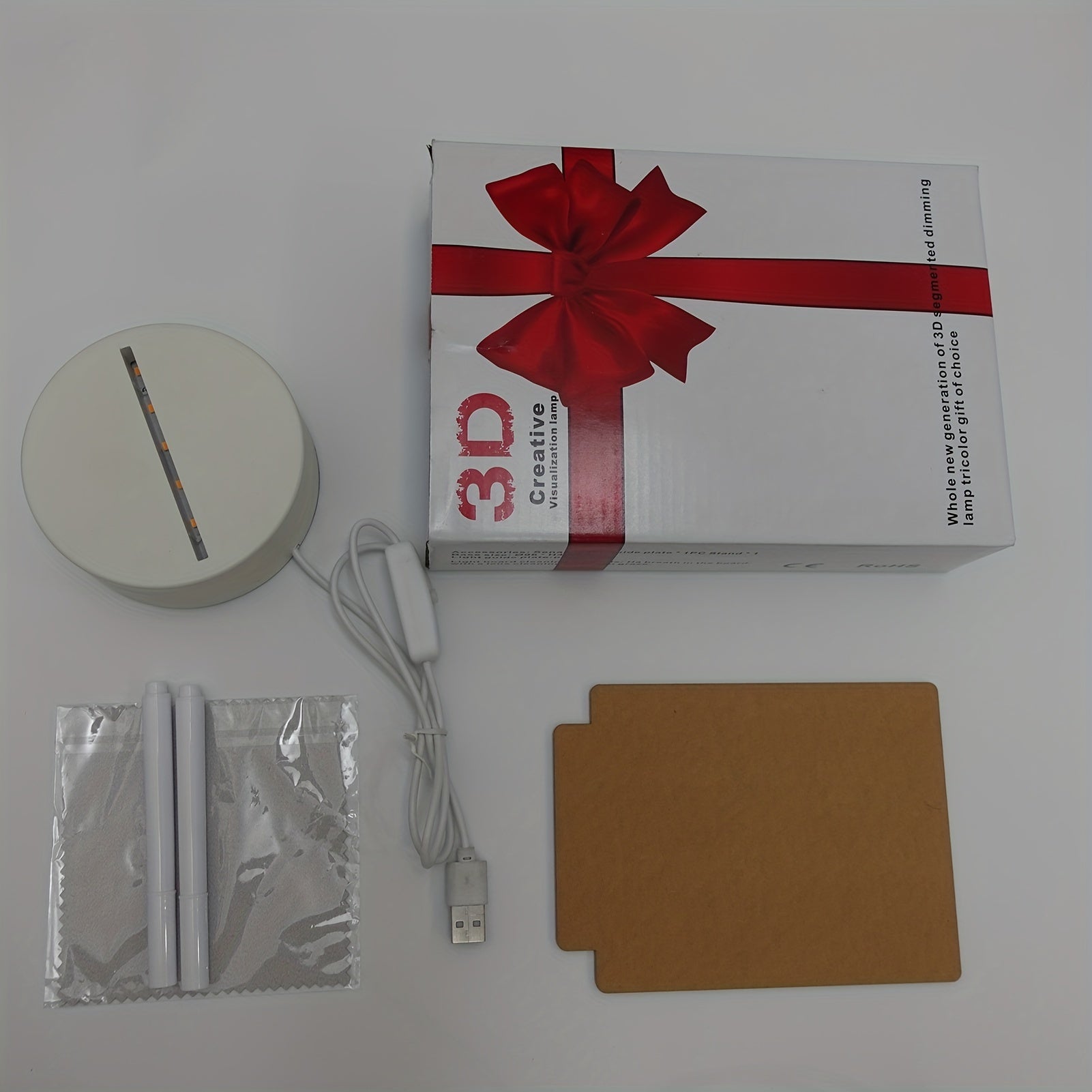 Personalized DIY Message Board Night Light USB Powered Table Lamp