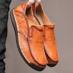 Men's Comfy Stitch Loafer Shoes Soft Sole Anti-skid Flat Shoes