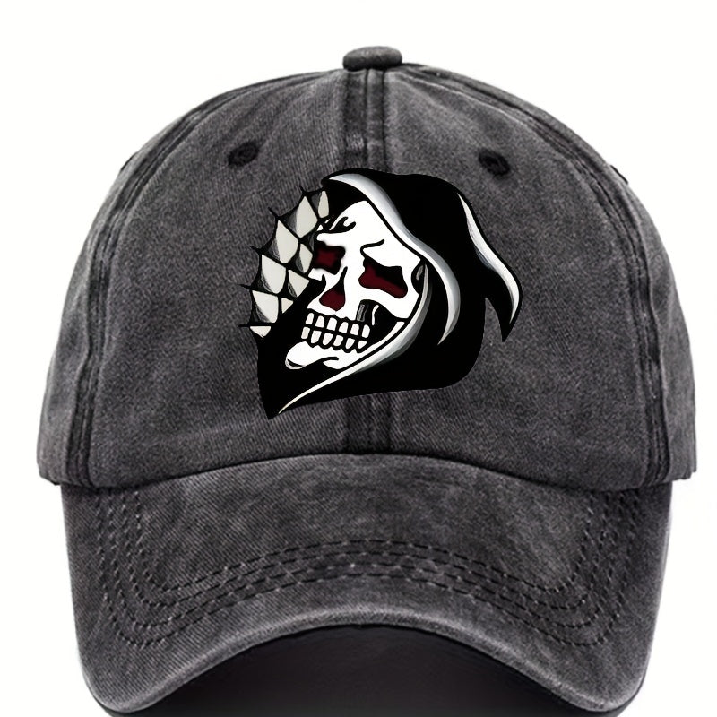 Skull Pattern Baseball Cap Sun Protection Outdoor Fishing Hiking